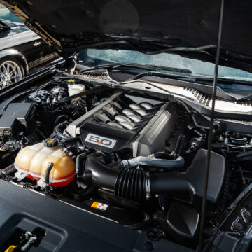 Double Black Mustang - Modern Mustang Engine