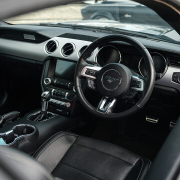 Double Black Mustang - Modern Mustang Interior